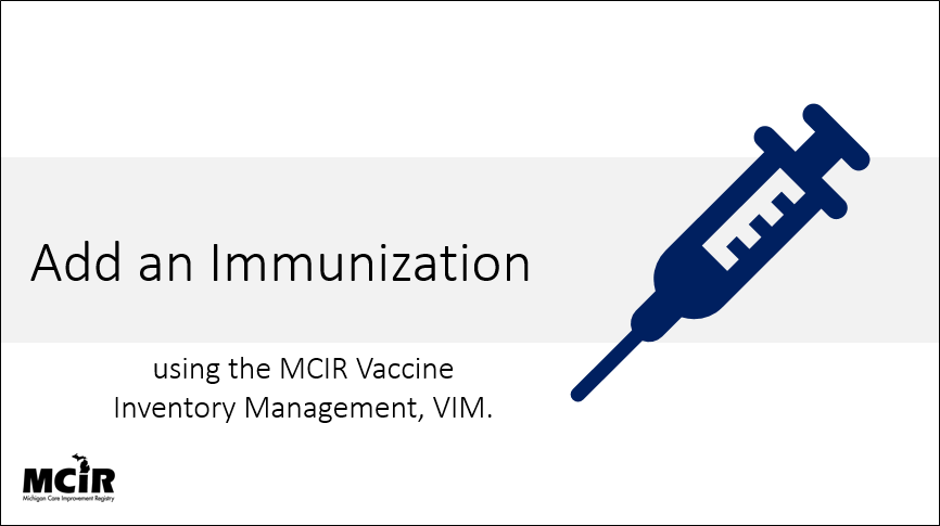 Add an immunization